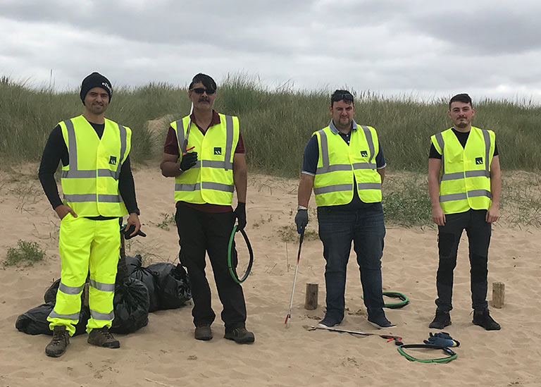 Waterman Aspen in the Community Sefton Beach Clean Up Team Photo
