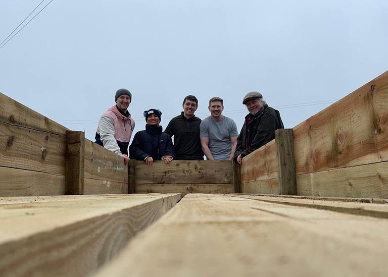 Waterman Aspen in the Community - making a bed for wildlife