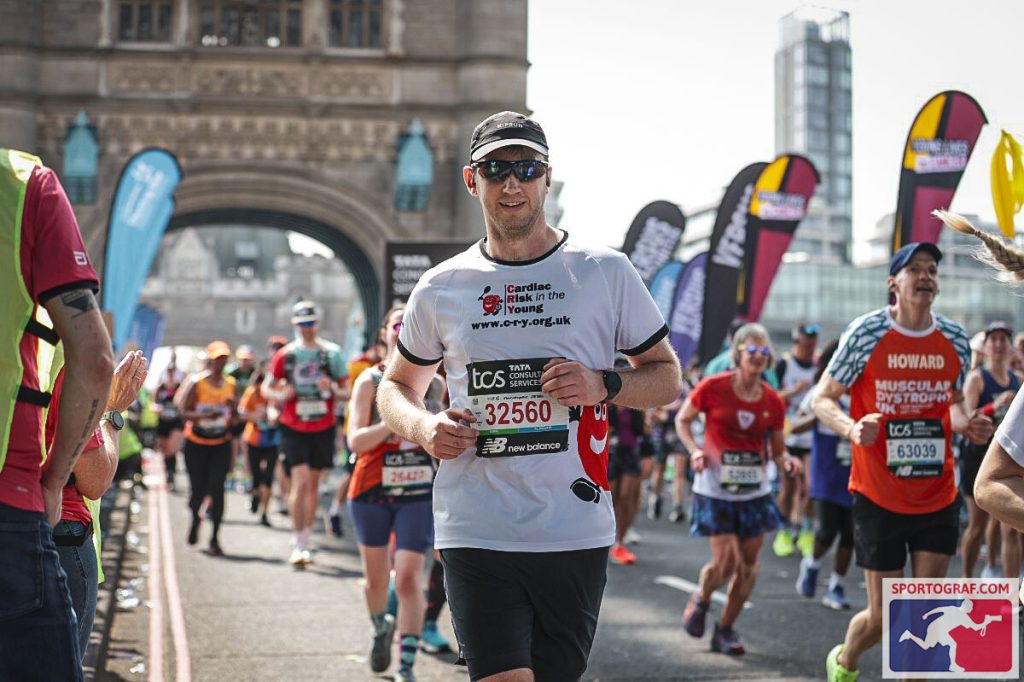Harry Guest Running at London Marathon