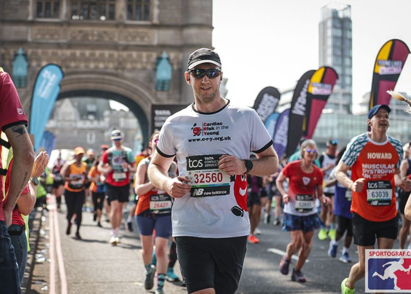 Harry Guest Running at London Marathon