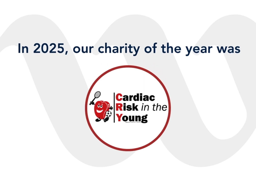 In 2025, our charity of the year was CRY